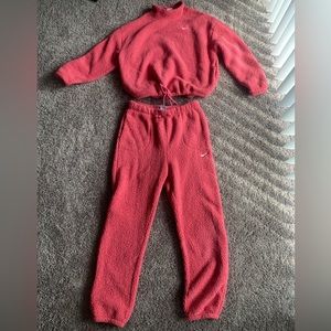 Nike womens fleece sweat set